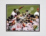 Boston Red Sox Celebration after 2004 World Series Victory Over the St. Louis Cardinals Double Matted 8 &acute; X 10 &acute; Photograph ( Unframed ) - B0006Q3V72