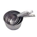 Standard Duty Stainless Steel Measuring Cups, Set of 4