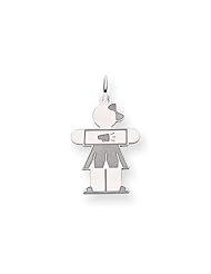 14k White Gold Kid Charm Cyber Monday Special