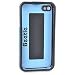 AGF Beetle Case for iPhone 4, Black/Light Blue