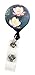 Buttonsmith Claude Monet Water Lilies Deluxe Retractable Badge Reel With Alligator Clip and Extra-Long 36 inch Standard Duty Cord - Made in the USA, 1 Year Warranty