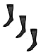 Windsor Collection Mens Silk Mid Calf Dress Socks (Pack of 3)