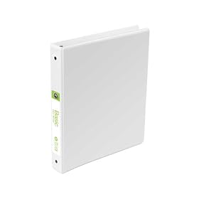 Wilson Jones (W362-14W) 3-Hole View Binder, 1-Inch Rings, 11 Inch by 8 1/2 Inch, White