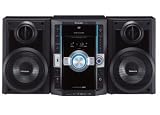PANASONIC SC-VK470 - 5 DISC CHANGER MINI COMPONENT SYSTEM. MULTI FORMAT PLAYBACK INCLUDING WMA, MP3, JPEG, MPEG4, Divx. Powerful Sound System with 16cm Woofer, 2800W (PMPO) / 250W (RMS