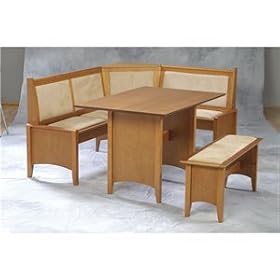 Microfiber and Wood Table - Cherry