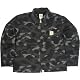 Size【S】A BATHING APE(エイプ) ×カーハート黒サル迷彩柄ジップJK【黒】【新品】