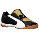 PUMA v-Kon III IT Indoor Soccer Shoes (Black/White/Team Gold)