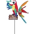 Island Parrot Outdoor Lawn Wind Spinner - It's 5 o'clock somewhere!
