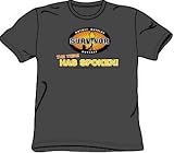 Survivor TV Show THE TRIBE HAS SPOKEN Adult Charcoal T-shirt