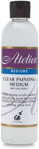 Interactive Professional Clear Painting Medium 250 ml Bottle