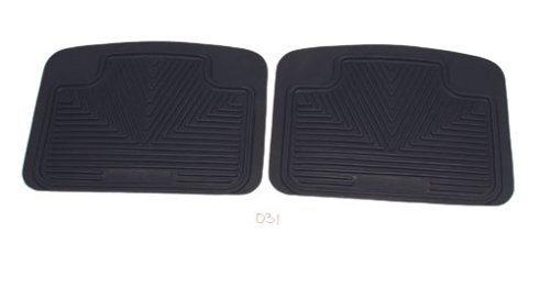 2006-2007 Hyundai Sonata Black 2 PC Rear All Weather Floor Mats
