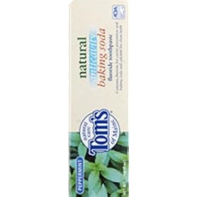 Tom's of Maine - Anticavity Baking Soda - Peppermint, 6 oz toothpaste
