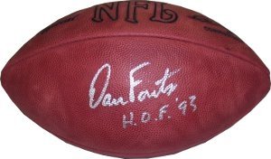Dan Fouts Autographed/Hand Signed Official NFL Rozelle Football HOF 93