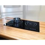 True Induction S2F3 Counter Inset Double Burner Induction Cooktop, 120V, Black