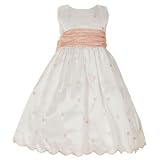 Toddler Girls PINK DOT Flower Girl Easter Special Occasion Dress 2T-4T