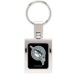 Florida Marlins Domed Metal Keychain