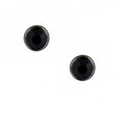 Jet Black Stud Earring
