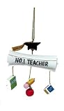 #1 Teacher Christmas Ornament With Dangling Charms #W3380