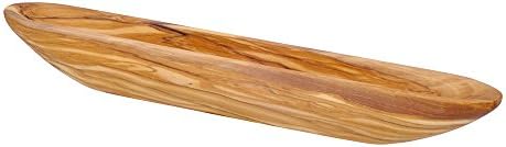 Pacific Merchants Olive Wood Serving Tray, 14 Inches by 1-1/2 Inches by 1-3/4 Inches