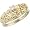 Gorgeous! Black Hills Gold Gold/Sterling Silver 3.00MM CZ Engagement & Wedding Band Ring Set
