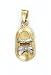 14K 2T Pol Baby Girl Shoe Pend - GH14637