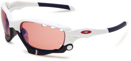 Oakley Mens Jawbone 24-300 Iridium Wrap Sunglasses,Polished White Frame/G30 Lens,One Size