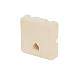 6C RJ12 LOW PROFILE SURF. JACK-WHITE