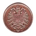 1875-G German Empire 2 Pfennig Coin KM#2