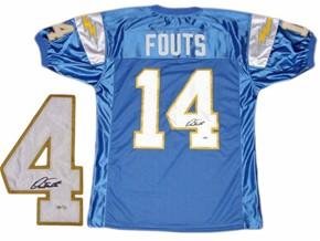 Dan Fouts Autographed Jersey - Throwback - Autographed NFL Jerseys