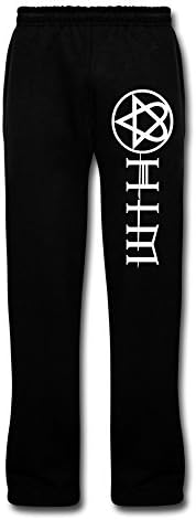 WEIKU HIM Rock Band Logo Men's Running Pants M Black