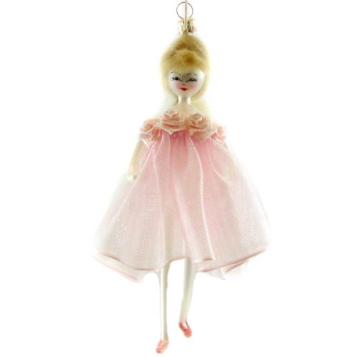 De Carlini LADY WITH ROSES ON DRESS DO7351 Ornament Christmas New