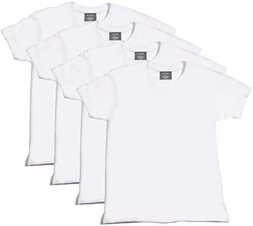 V-Neck T-Shirt 4-Pack 100% Pima Cotton - 2X-Large
