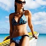 Island Oasis Up A Cup Halter Bra - Malibu