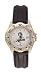 Florida Marlins All Star Ladies Black Leather Strap Watch