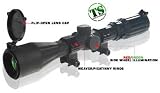 Leapers 3-9x40 Scope, Illuminated Mil-Dot Reticle, 1/4 MOA, 25mm Tube, Weaver Rings, Rubberized Exterior
