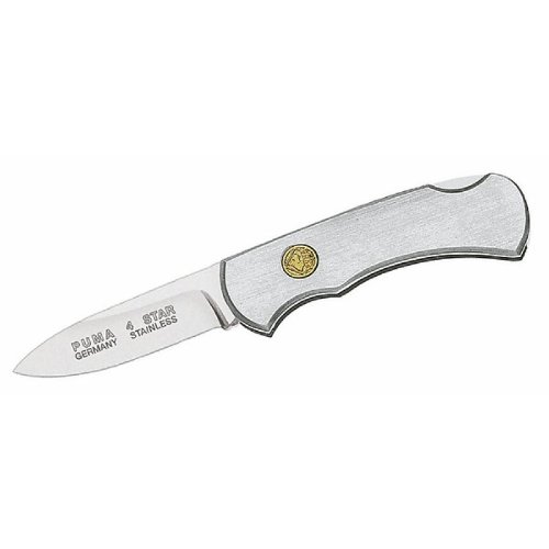 Puma Messer  4 Star Mini, Stahl 1.4110, Edelstahl-Griff, -Nr. 305008