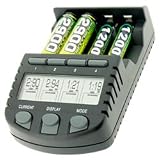 Produkt-Bild: AccuPower Schnell-Ladeger&auml;t mit LCD-Display und Entladefunktion