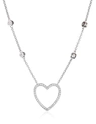 Myia Passiello "Infinity" Swarovski Zirconia Heart Necklace