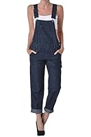 American Bazi Women's Classic Overalls RJHO154 - DK. BLUE - D8E