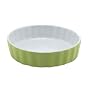 BIA Cordon Bleu 5-Inch Round Quiche, Set of 4, Two-Tone Leaf/White