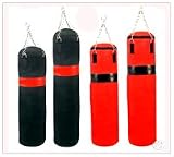 5ft Heavy Filled Synthetic Leather Kick Boxing Punch Bag FREE Heavy Duty Steel Chain + Swivel + Gift