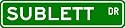 SUBLETT Street Name Sign ~ Personalized Family Lastname Sign ~ Gameroom, Basement, Garage Sign