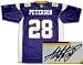 Adrian Peterson Minnesota Vikings NFL Hand Signed Authentic Style Purple Jersey