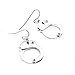 Spinningdaisy Womens Silver Plated Functional Handcuff Earrings