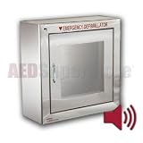STAINLESS Standard Alarm (Semi Recessed Mount) Cabinet - AMP180-1-SSSR3