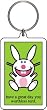 it's happy bunny 'Have a Great Day You Worthless Turd' Key Chain