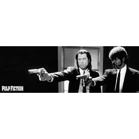 1art1 - 40459 - Poster de Porte - Pulp Fiction - B&N Arme I - 158 X 53 cm