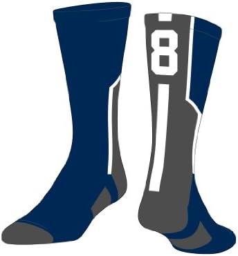 TCK Player Id Navy Custom Number Sock (SINGLE SOCK)
