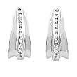 14K White Gold Diamond Earring Jackets - 0.27 Ct.