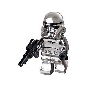 Buy LEGO Star Wars Chase Mini Figure Limited Edition Chrome Stormtrooper with Blaster Rifle Best Price.